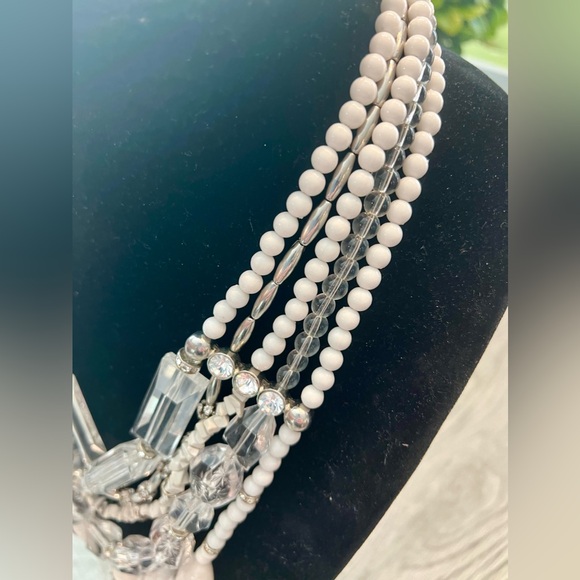 CHICOS STATEMENT NECKLACE & CLIP ON EARRINGS-SPARKLE BLING TASSLES & MORE!🔥🔥🔥 - Picture 13 of 17